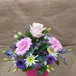 Hat Box of Flowers