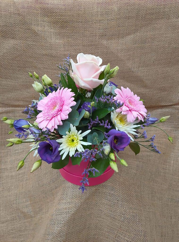 Hat Box of Flowers